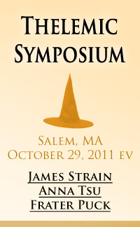Thelemic Symposium in Salem Massachussetts, featuring panelists James Strain, Anna Tsu, and Frater Puck